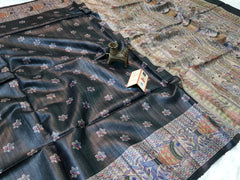 TUSSAR SILK PRINT SAREE