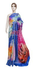 TUSSAR SILK PRINT SAREE