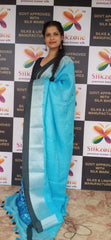 Linen cutwork design saree SILK ZONE