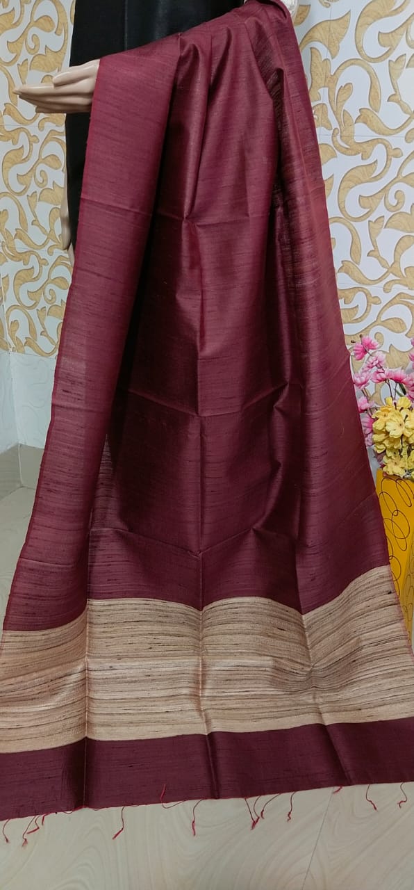 Pure dupion silk dupatta Quis