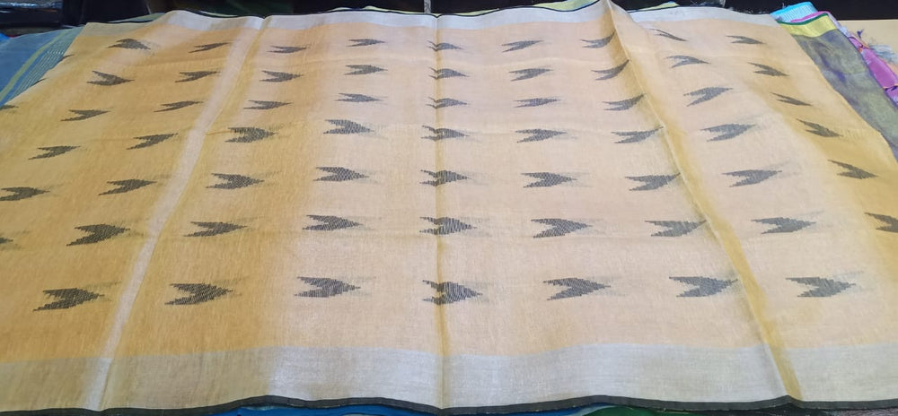Tissue linen buta saree SILK ZONE