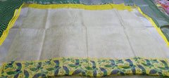 Tissue linen printed Saree SILK ZONE