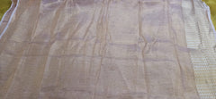 Tissue linen plain saree SILK ZONE