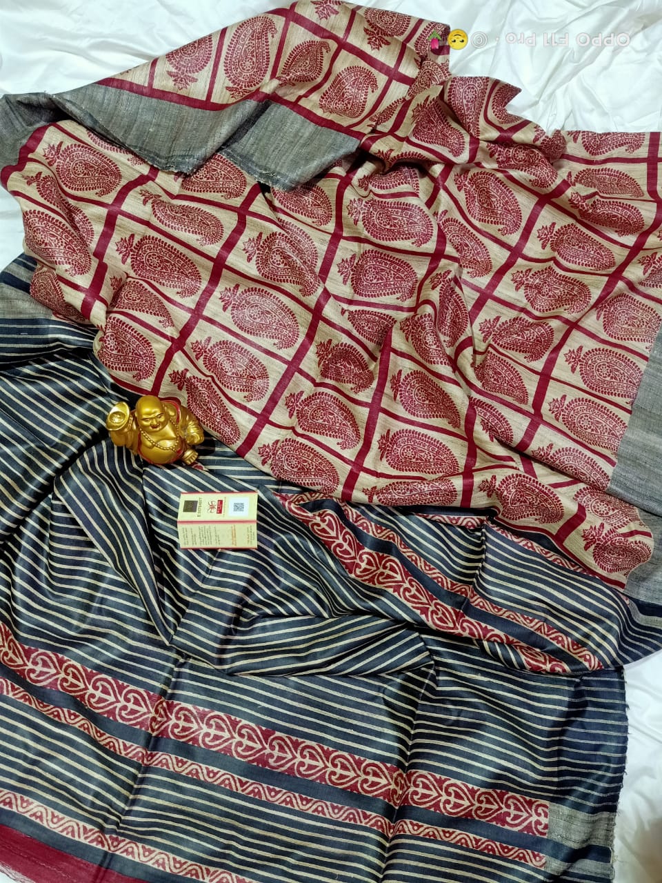TUSSAR SILK PRINT SAREE