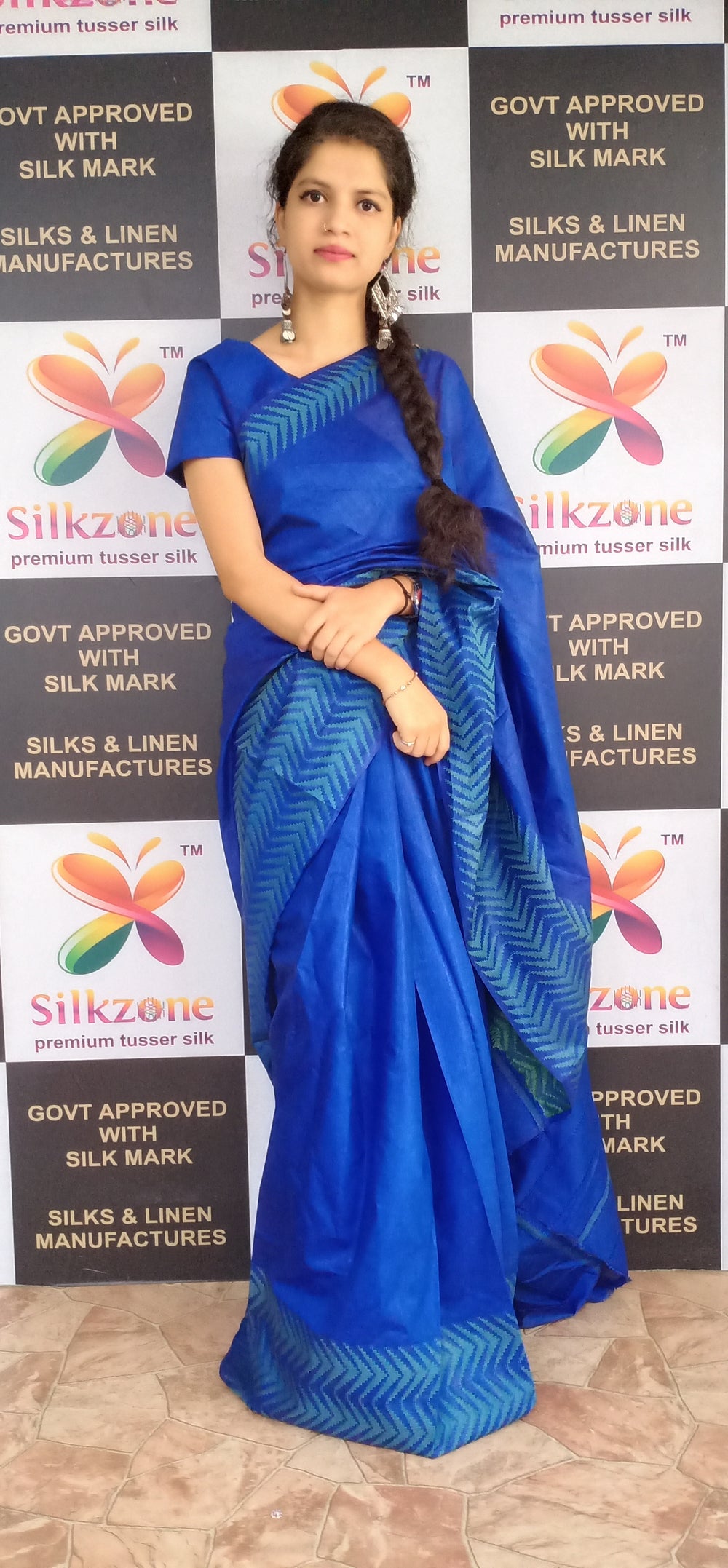 Soft silk jacquard border saree SILK ZONE