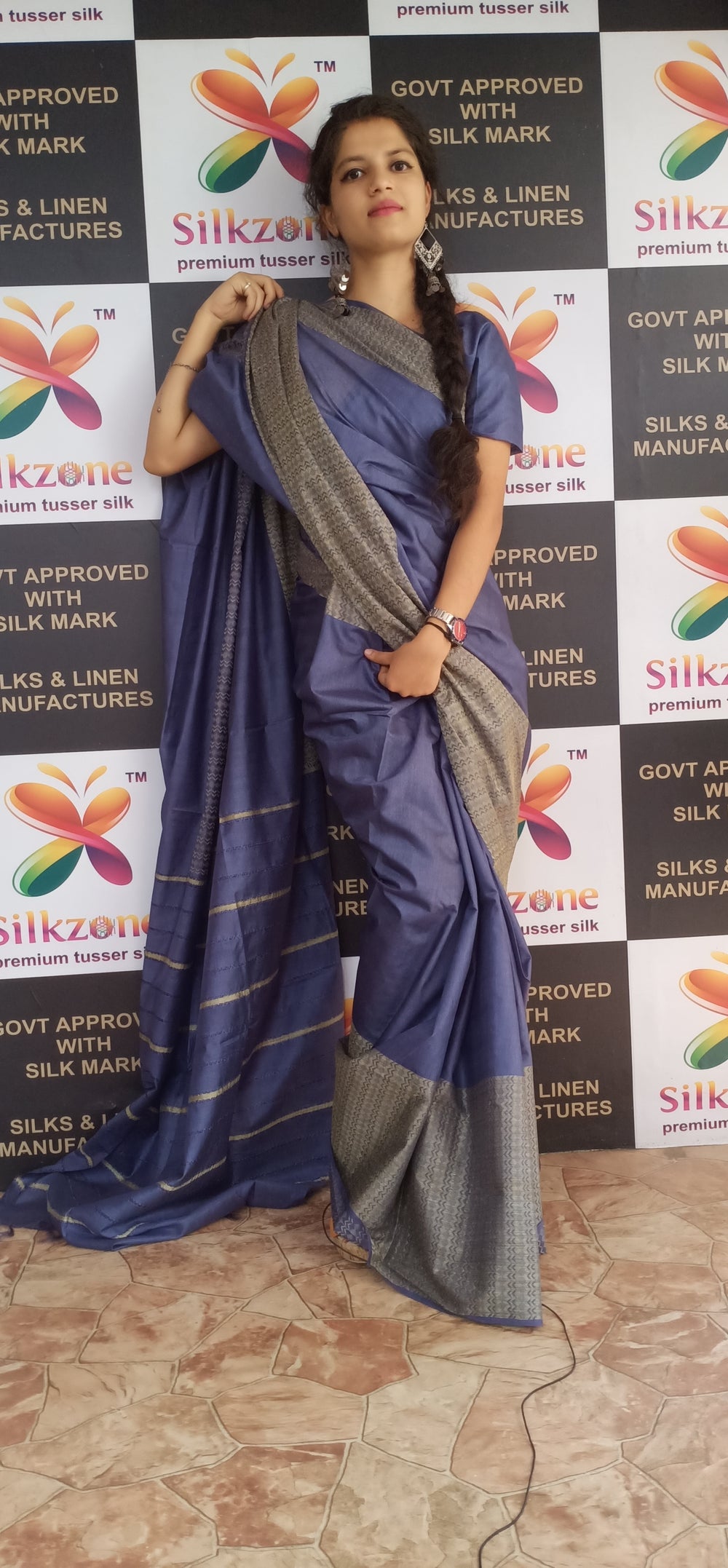 Soft silk jacquard border saree SILK ZONE