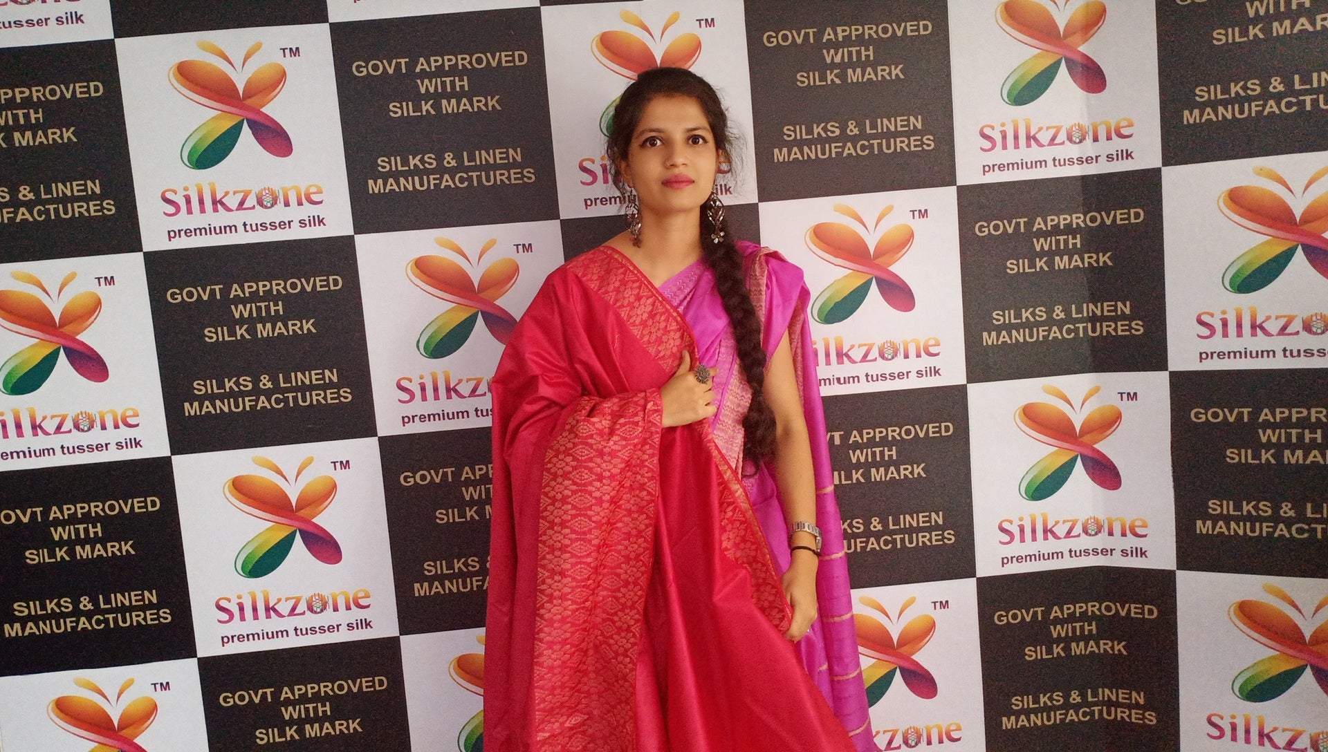 Soft silk jacquard border saree SILK ZONE