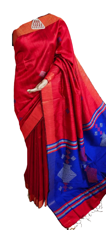 Tussar Dupion Silk Saree SILK ZONE