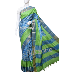 Pure Tussar Silk print saree